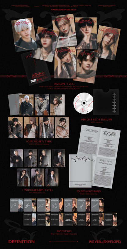 PRE-ORDER: AMPERS&ONE 4th Mini Album - DEFINITION (WE Ver.) (Random)