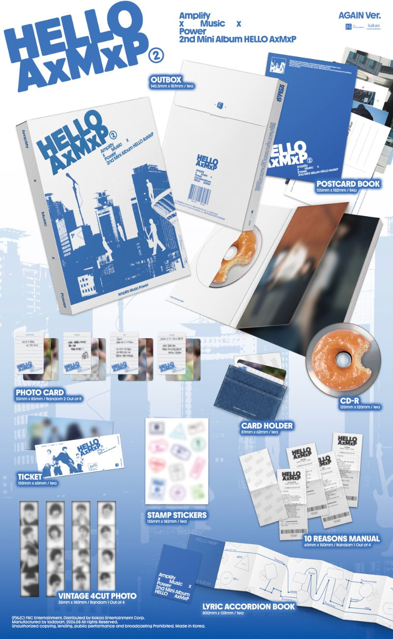 PRE-ORDER: AxMxP 2nd Mini Album - HELLO AxMxP (Random Ver.)