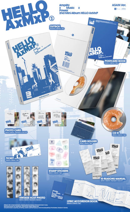 PRE-ORDER: AxMxP 2nd Mini Album - HELLO AxMxP (Random Ver.)