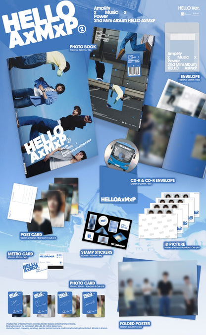 PRE-ORDER: AxMxP 2nd Mini Album - HELLO AxMxP (Random Ver.)