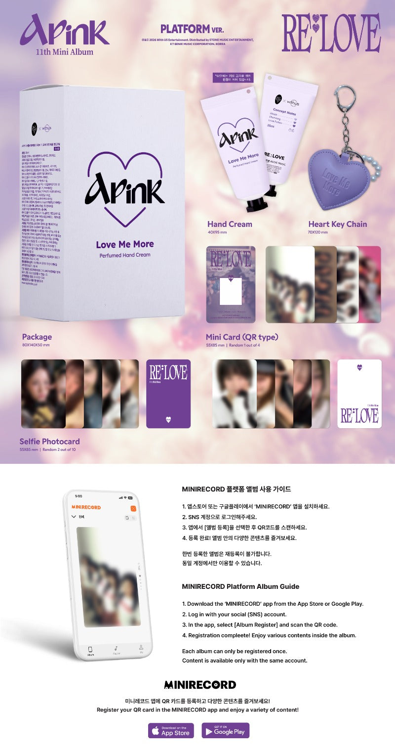 Apink 11th Mini Album - RE : LOVE (Platform Ver.)