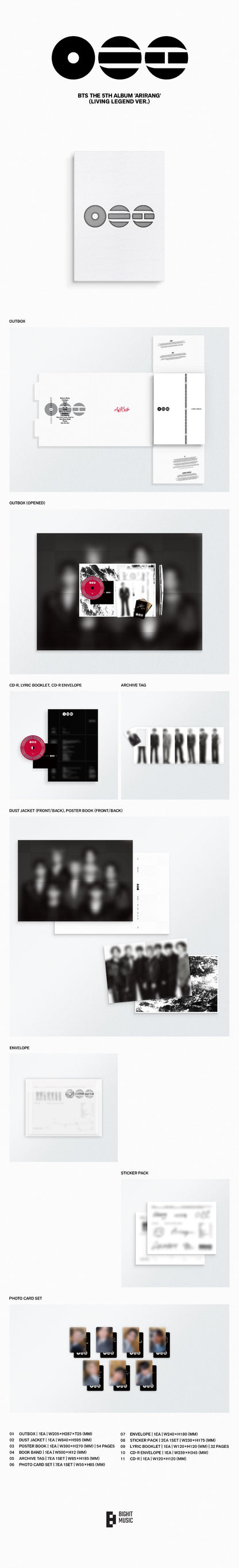 BTS The 5th Album - ARIRANG (Living Legend Ver.)