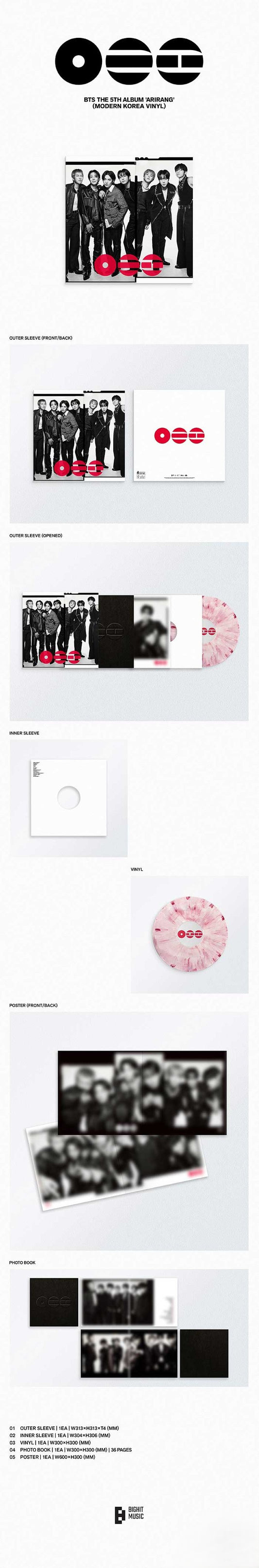 BTS The 5th Album - ARIRANG (Modern Korea Vinyl)