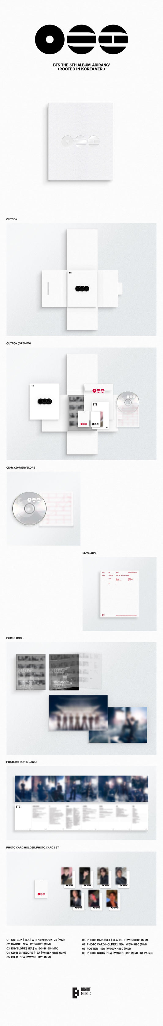 BTS The 5th Album - ARIRANG (Random)