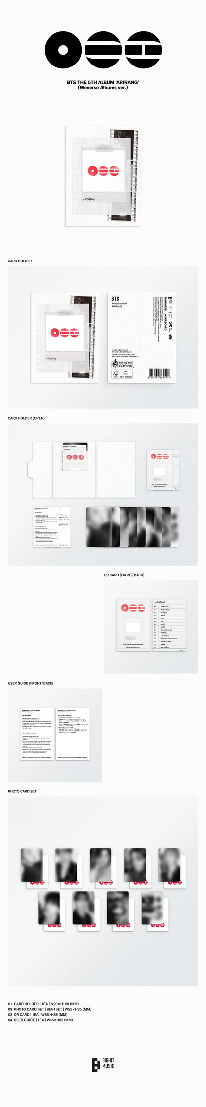 BTS The 5th Album - ARIRANG (Weverse Albums Ver.)