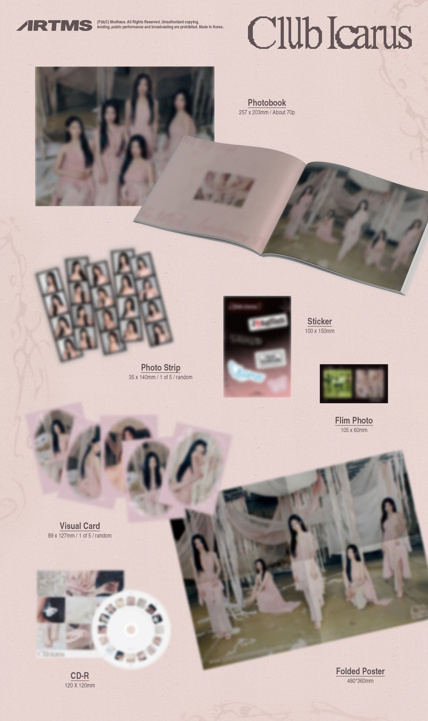 ARTMS 1st Mini Album – Club Icarus (Random)
