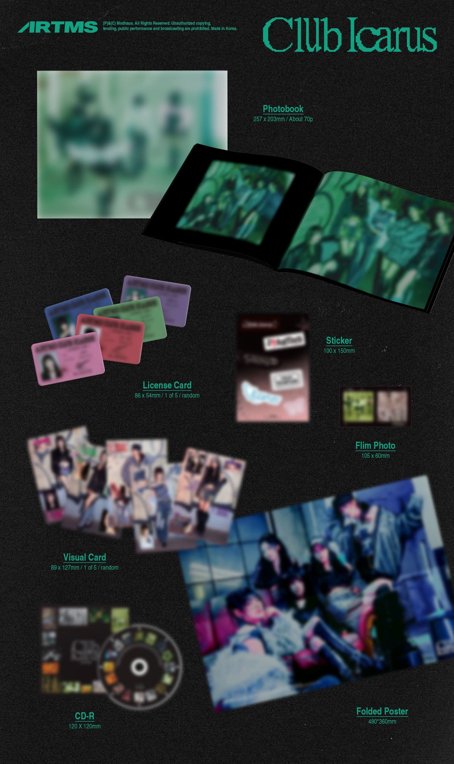 ARTMS 1st Mini Album – Club Icarus (Random)