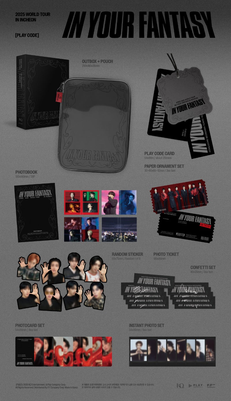 PRE-ORDER: ATEEZ 2025 WORLD TOUR - IN YOUR FANTASY INCHEON PLAYCODE