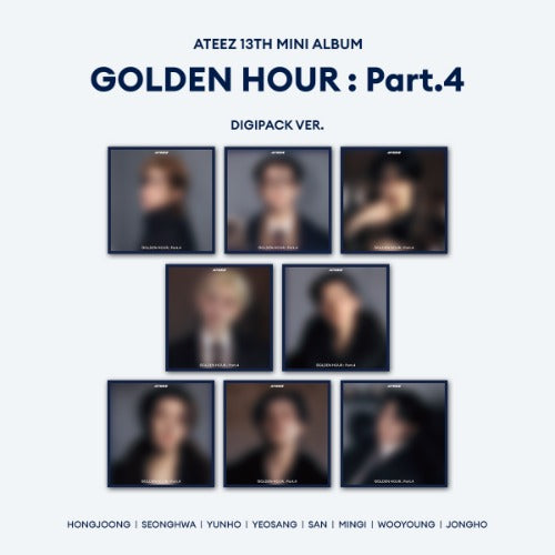 ATEEZ 13th Mini Album - GOLDEN HOUR : Part.4 (Digipack Ver.) (Random)