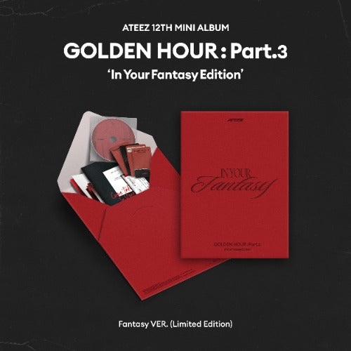 PRE-ORDER: ATEEZ 12th Mini Album – GOLDEN HOUR : Part.3 (Fantasy Ver.) (Limited Edition)