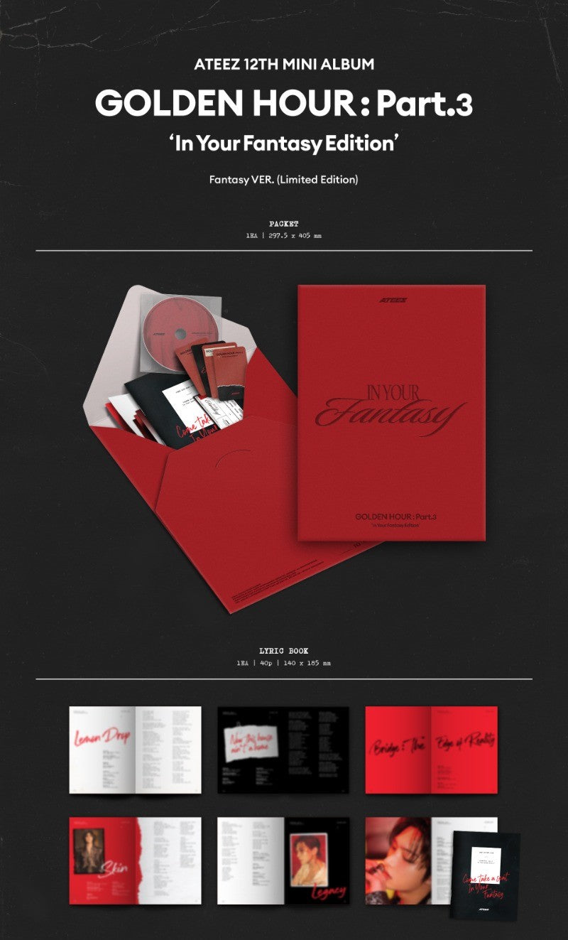 ATEEZ 12th Mini Album – GOLDEN HOUR : Part.3 (Fantasy Ver.) (Limited Edition)