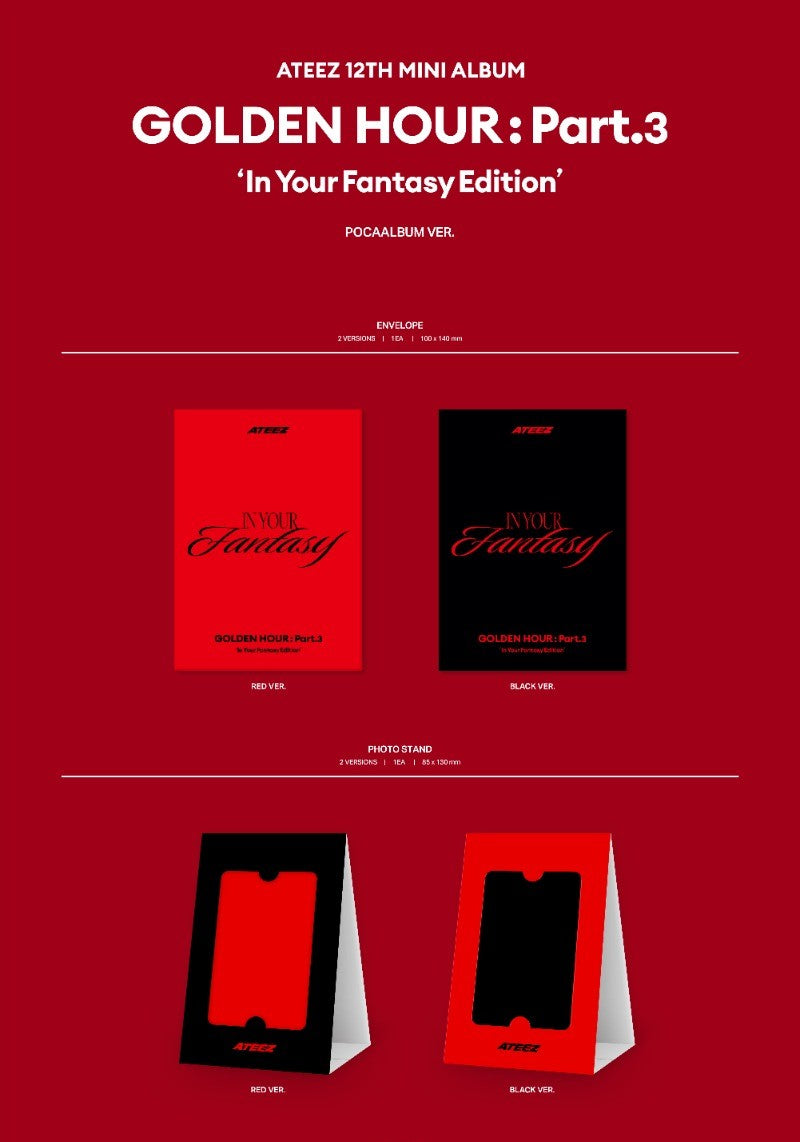 ATEEZ 12th Mini Album – GOLDEN HOUR : Part.3 (In Your Fantasy Edition) (POCA Album Ver.)