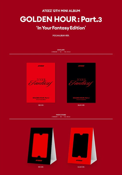 ATEEZ 12th Mini Album – GOLDEN HOUR : Part.3 (In Your Fantasy Edition) (POCA Album Ver.)