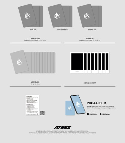 ATEEZ 12th Mini Album – GOLDEN HOUR : Part.3 (POCA Album Ver.) (Random)