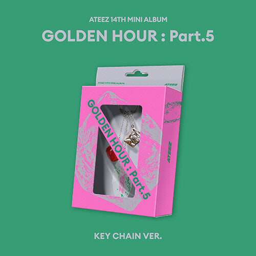 PRE-ORDER: ATEEZ 14th Mini Album - GOLDEN HOUR : Part.5 (Keychain Ver.)