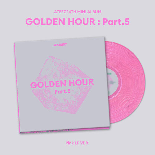 PRE-ORDER: ATEEZ 14th Mini Album - GOLDEN HOUR : Part.5 (Pink LP Ver.)