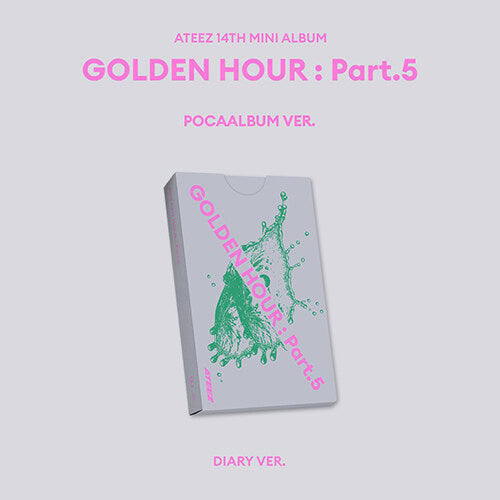 PRE-ORDER: ATEEZ 14th Mini Album - GOLDEN HOUR : Part.5 (POCA Album Ver.) (Random)