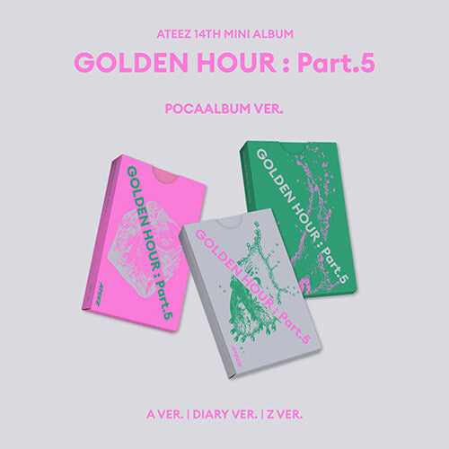 PRE-ORDER: ATEEZ 14th Mini Album - GOLDEN HOUR : Part.5 (POCA Album Ver.) (Random)