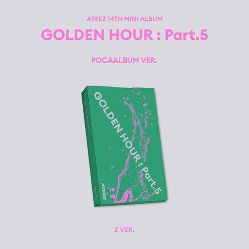 PRE-ORDER: ATEEZ 14th Mini Album - GOLDEN HOUR : Part.5 (POCA Album Ver.) (Random)