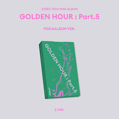 PRE-ORDER: ATEEZ 14th Mini Album - GOLDEN HOUR : Part.5 (POCA Album Ver.) (Random)