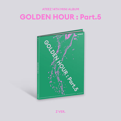 PRE-ORDER: ATEEZ 14th Mini Album - GOLDEN HOUR : Part.5 (Random)
