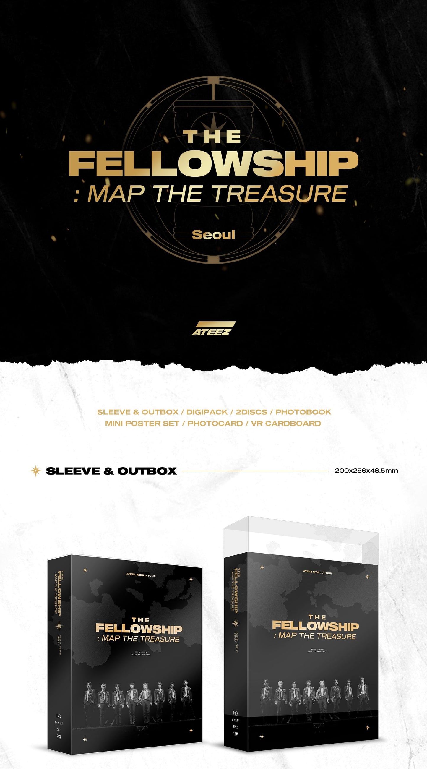 [PRE-OWNED] ATEEZ World Tour The Fellowship : Map The Treasure [Seoul DVD]