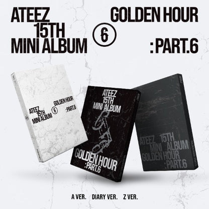 PRE-ORDER: ATEEZ 15th Mini Album - GOLDEN HOUR : Part.6 (Random)