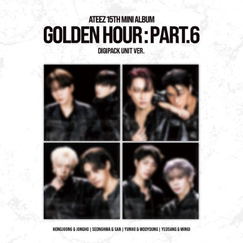 PRE-ORDER: ATEEZ 15th Mini Album - GOLDEN HOUR : Part.6 (Digipack Unit Ver.) (Random)