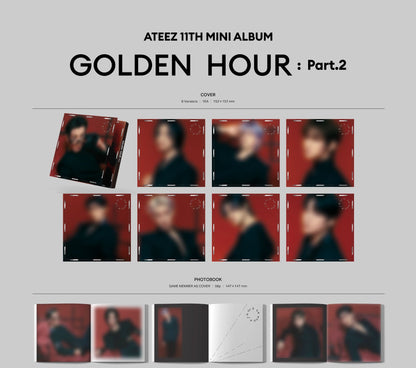 ATEEZ 11TH MINI ALBUM – GOLDEN HOUR : Part.2 (DIGIPACK VER.) (Random)