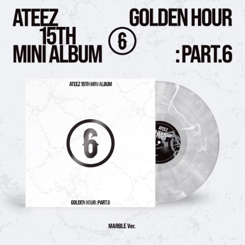 PRE-ORDER: ATEEZ 15th Mini Album - GOLDEN HOUR : Part.6 (Marble Vinyl Ver.)