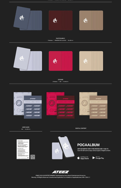 ATEEZ 11th Mini Album – GOLDEN HOUR : Part.2 (POCAALBUM VER.) (Random)