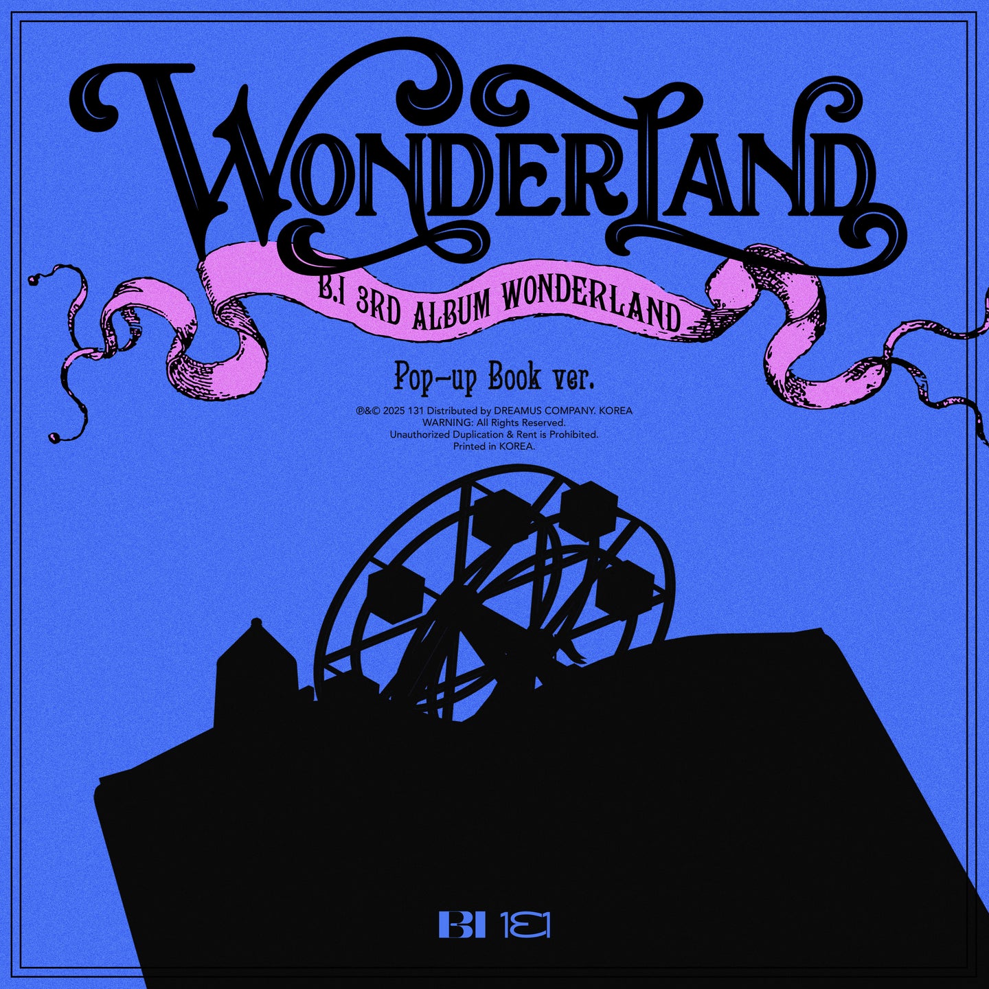 PRE-ORDER: B.I 3rd Album – WONDERLAND (Pop-up Book Ver.)