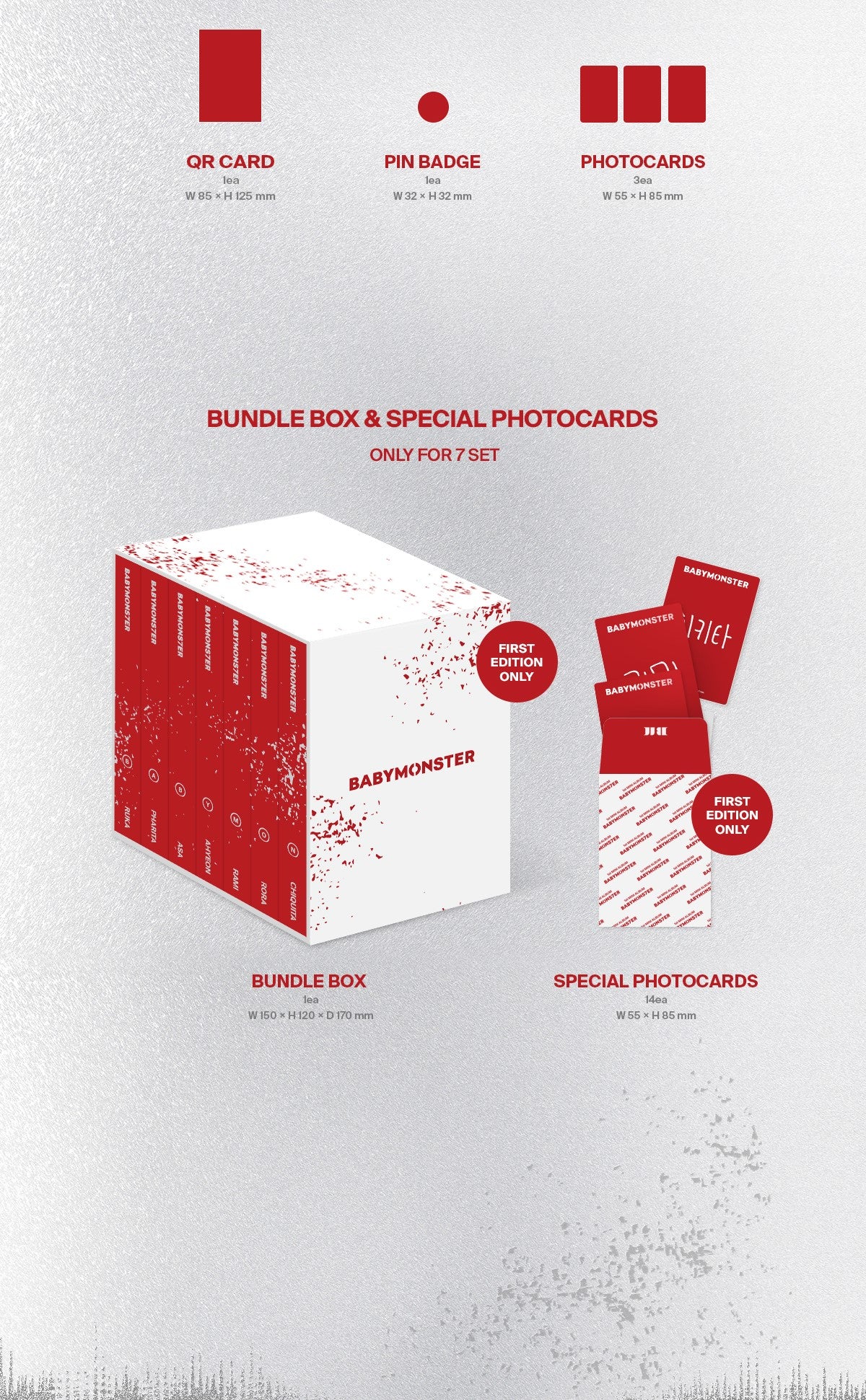 BABYMONSTER 1st MINI ALBUM – BABYMONS7ER (YG TAG ALBUM VER.) (Random)