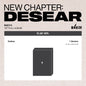 Album cover for 'New Chapter: DESEAR' with a black box and question mark on a beige background