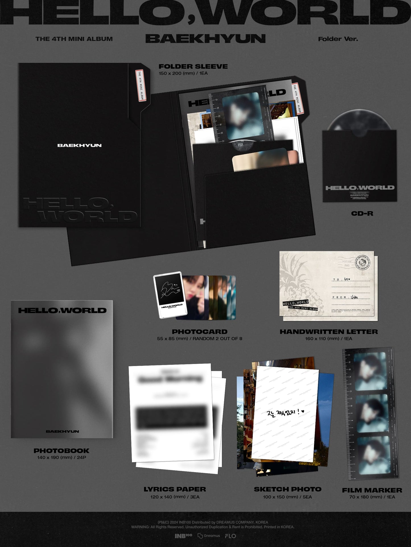 BAEK HYUN The 4th Mini Album – Hello, World (Folder Ver.)