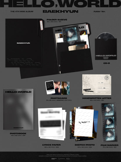 BAEK HYUN The 4th Mini Album – Hello, World (Folder Ver.)