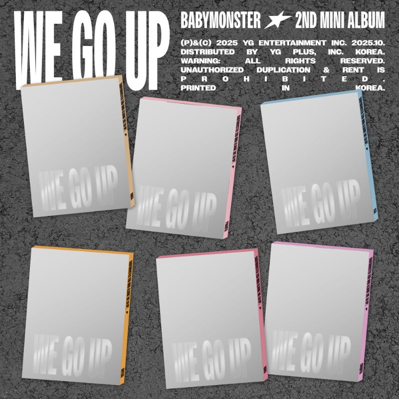 PRE-ORDER: BABYMONSTER 2nd Mini Album - WE GO UP (PATTERN Ver.)