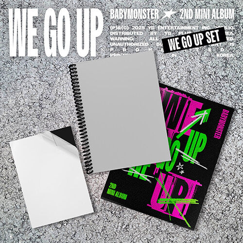 PRE-ORDER: BABYMONSTER 2nd Mini Album - WE GO UP (3 Version Set)