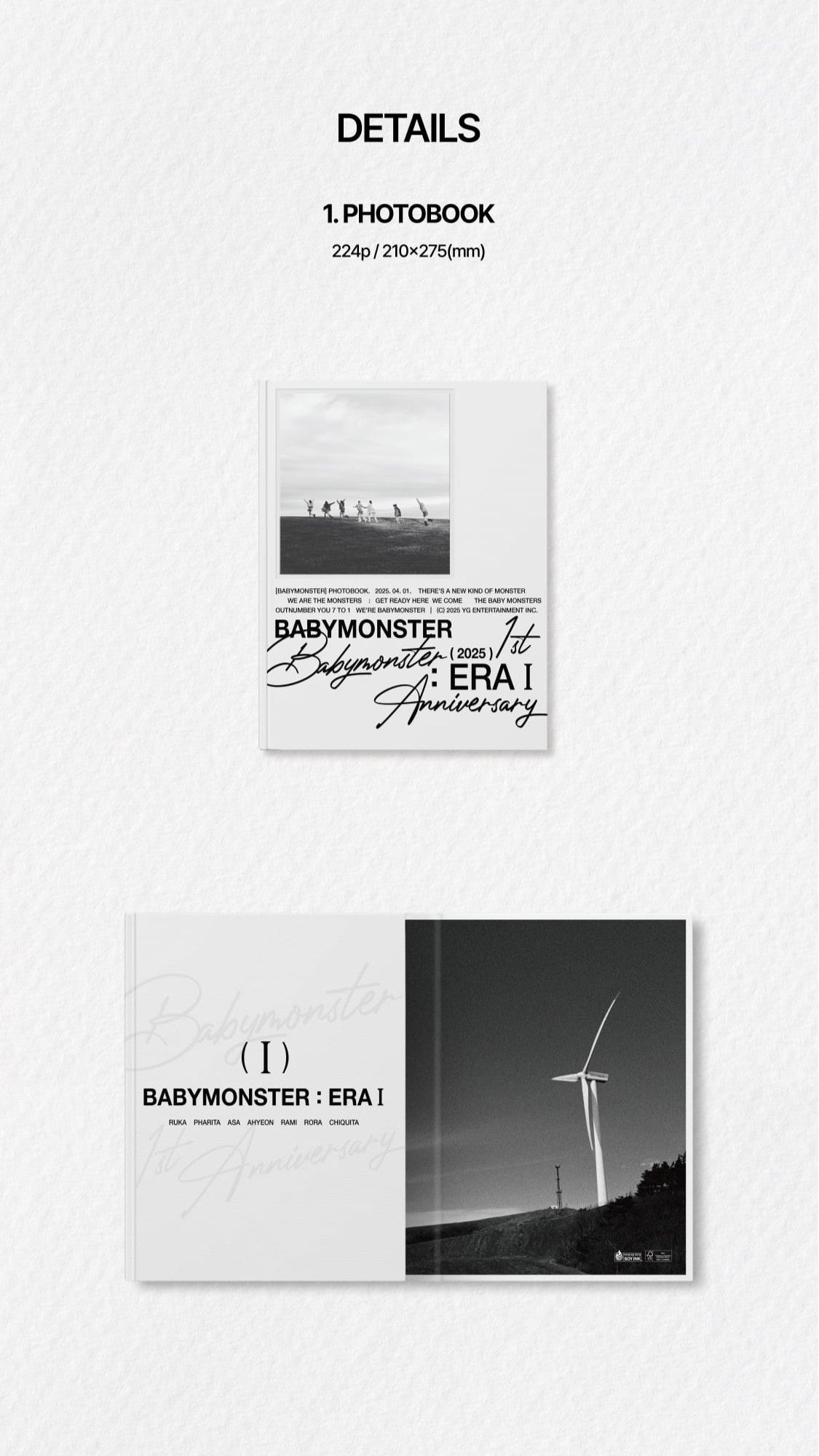 BABYMONSTER – [BABYMONSTER : ERA l] 1st Anniversary Photobook