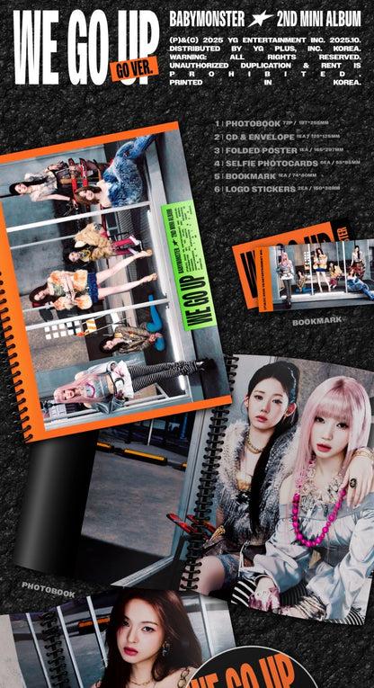 BABYMONSTER 2nd Mini Album - WE GO UP (GO Ver.)