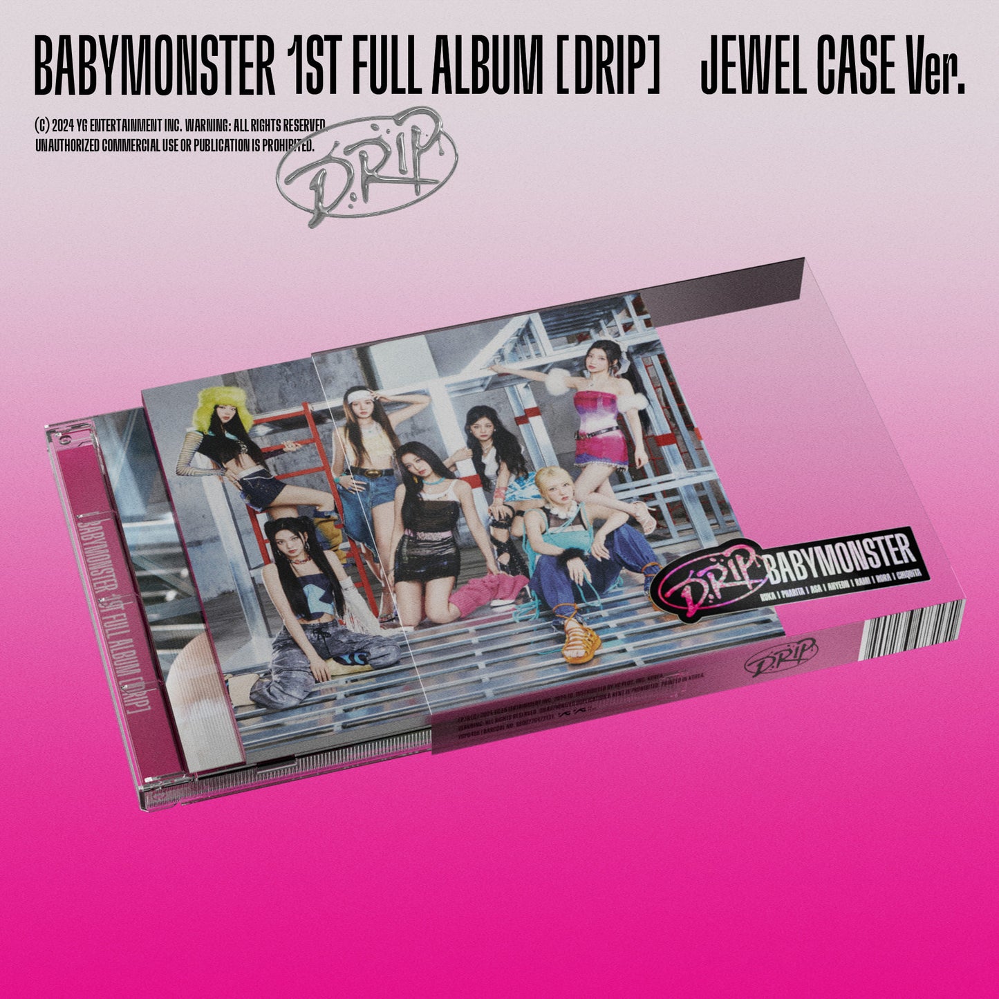 BABYMONSTER 1st FULL ALBUM – DRIP (JEWEL CASE Ver.)