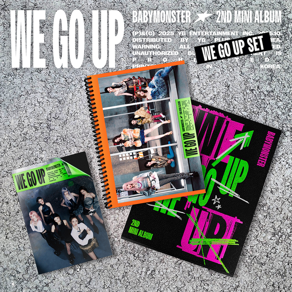 PRE-ORDER: BABYMONSTER 2nd Mini Album - WE GO UP (3 Version Set)