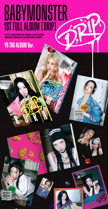 BABYMONSTER 1st FULL ALBUM – DRIP (YG TAG ALBUM Ver.) (Random)