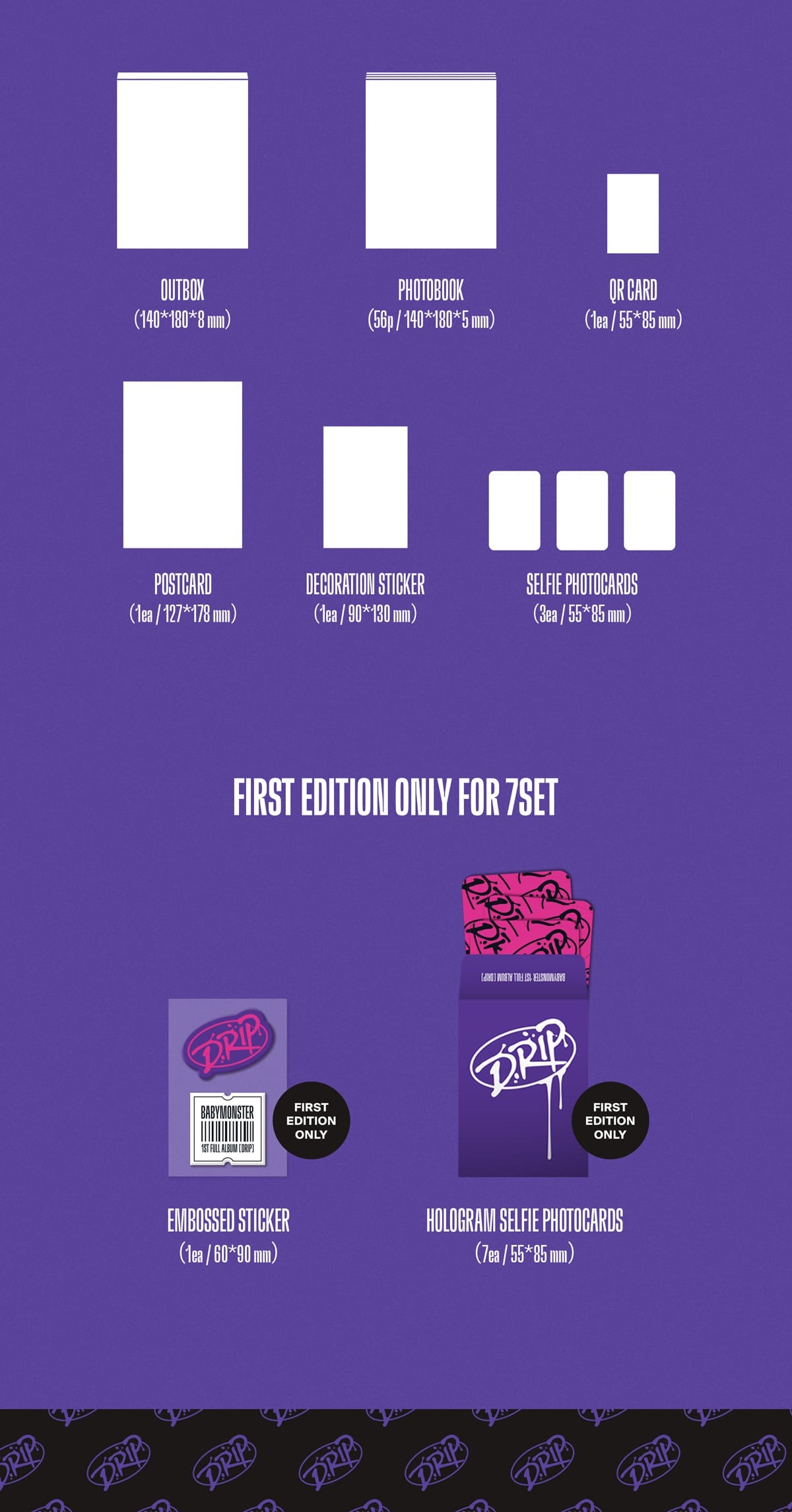 BABYMONSTER 1st FULL ALBUM – DRIP (YG TAG ALBUM Ver.) (Random)