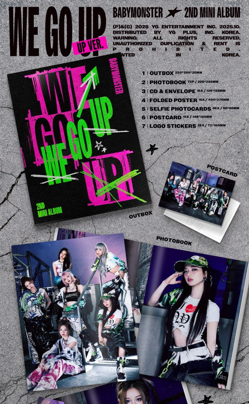 BABYMONSTER 2nd Mini Album - WE GO UP (UP Ver.)