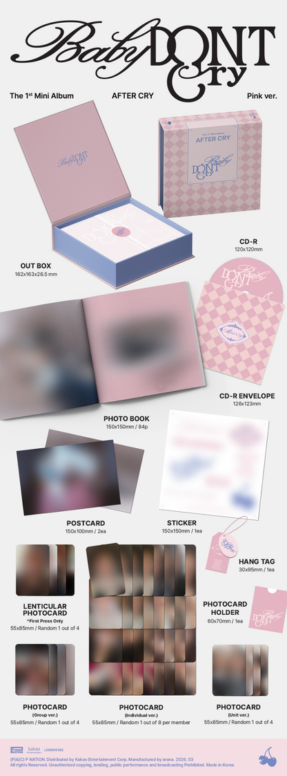 PRE-ORDER: Baby DONT Cry The 1st Mini Album - AFTER CRY (Random)