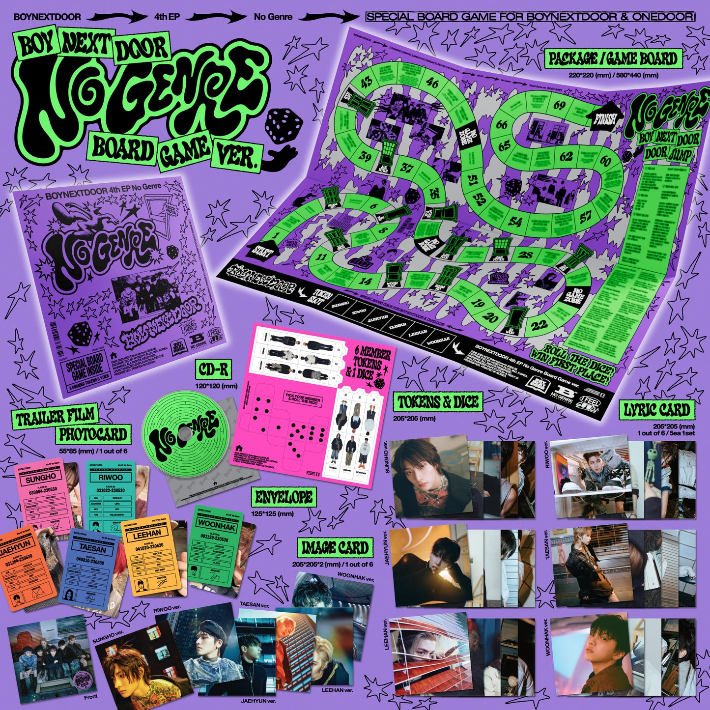 BOYNEXTDOOR 4th EP – No Genre (Board Game Ver.) (Random)