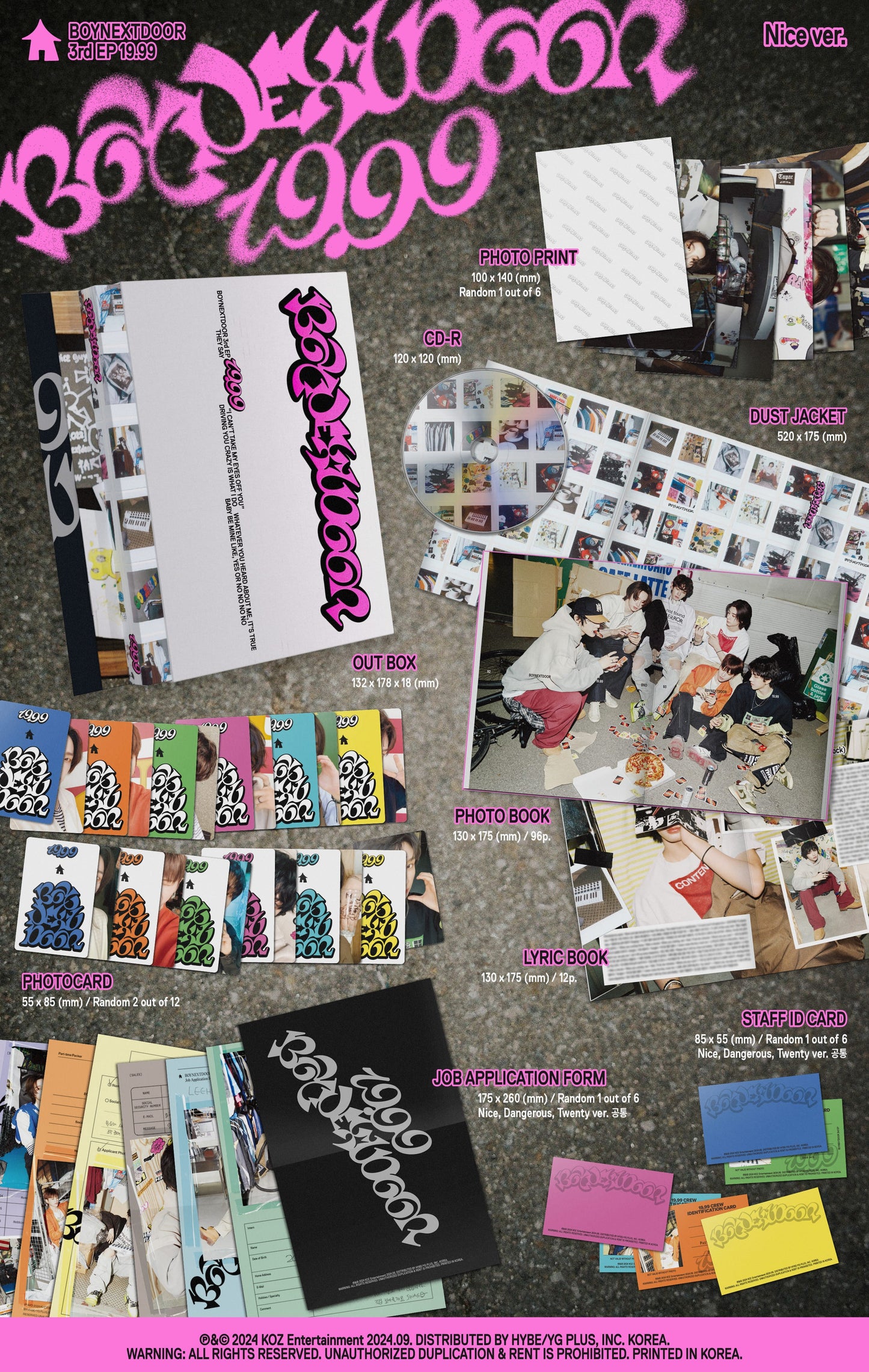 BOYNEXTDOOR 3rd EP – 19.99 (Random)