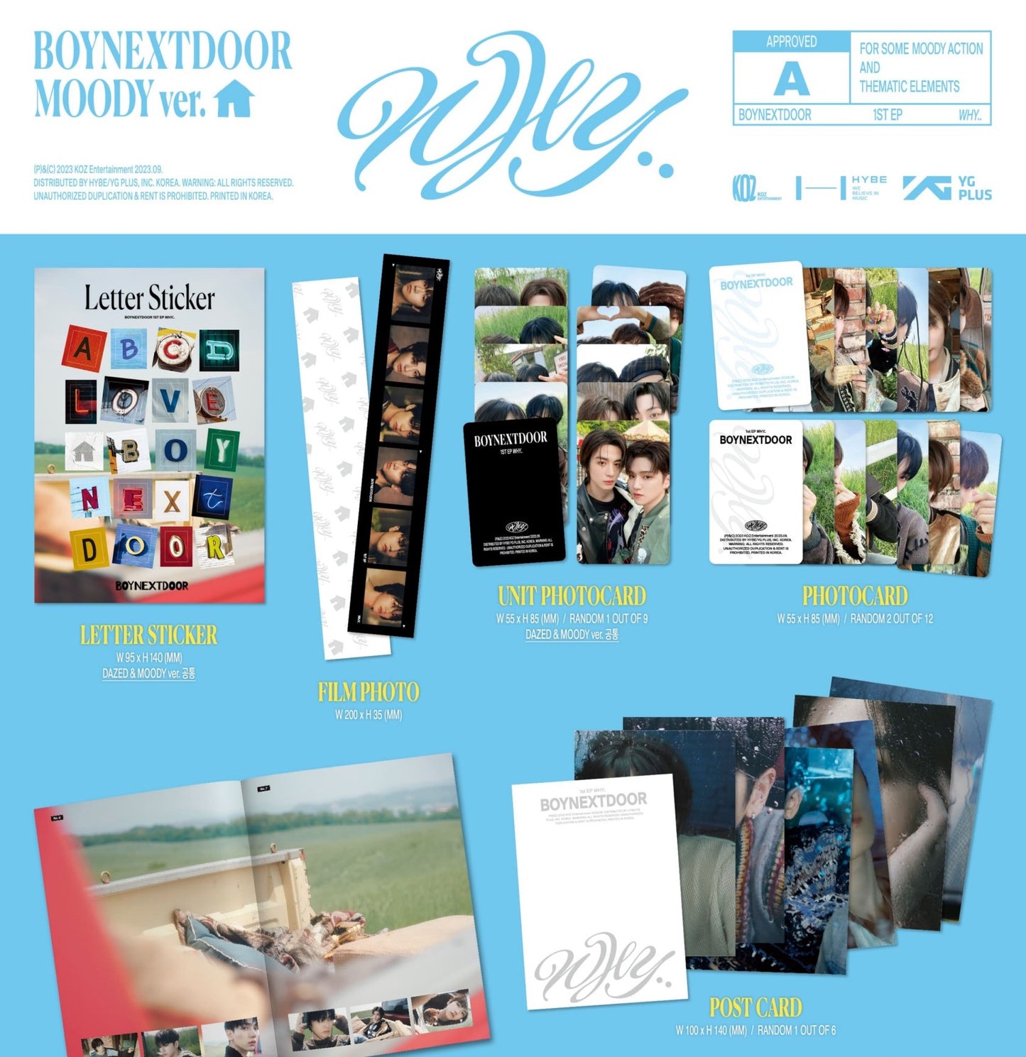 BOYNEXTDOOR 1st EP - WHY.. (Random)