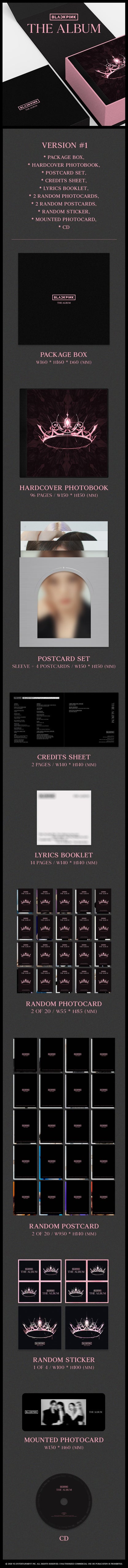 BLACKPINK 1st Full Album - THE ALBUM (Random)